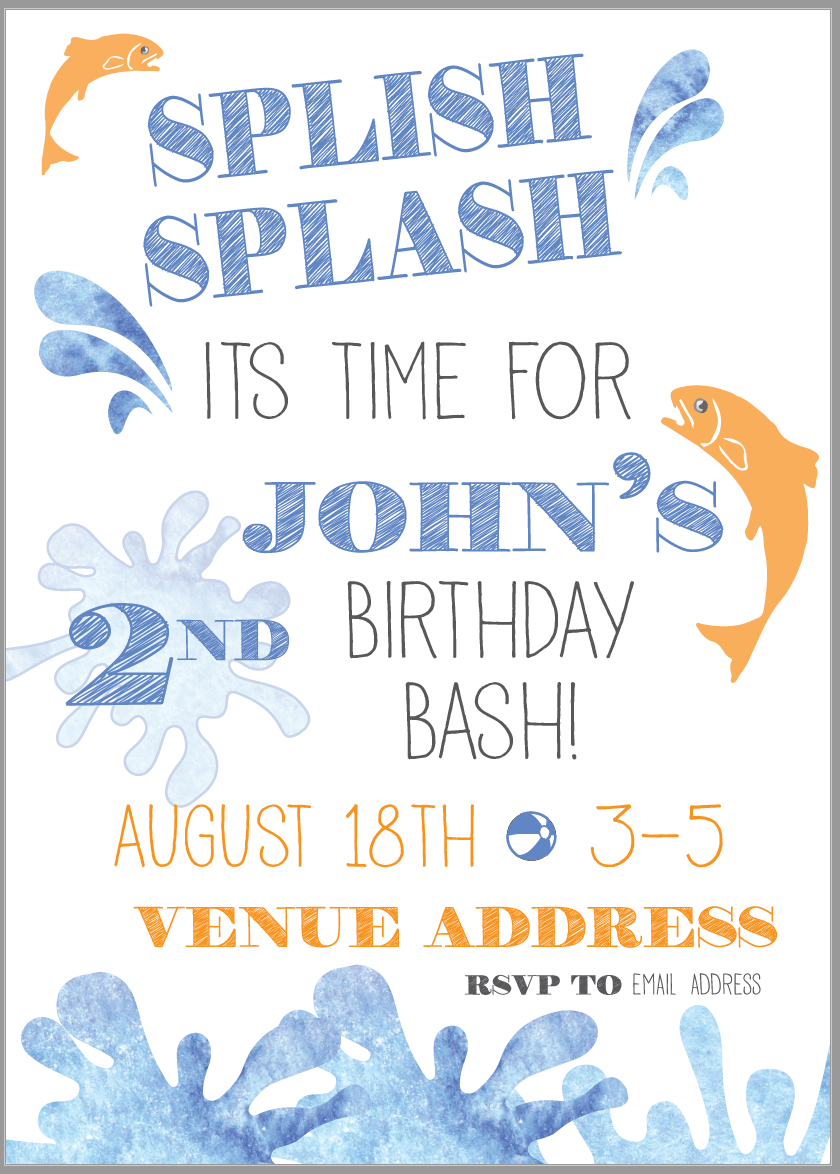 Splish Splash Birthday Bash