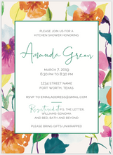 Load image into Gallery viewer, Spring Floral Border Invitation