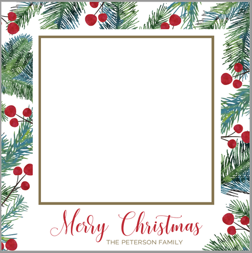 Square Berries Christmas Card