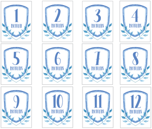 Blue Milestone Cards
